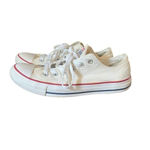 Converse Chuck Taylor All Star Low Top White Sneakers Women’s 10 / Men’s 8 - Picture 2 of 15